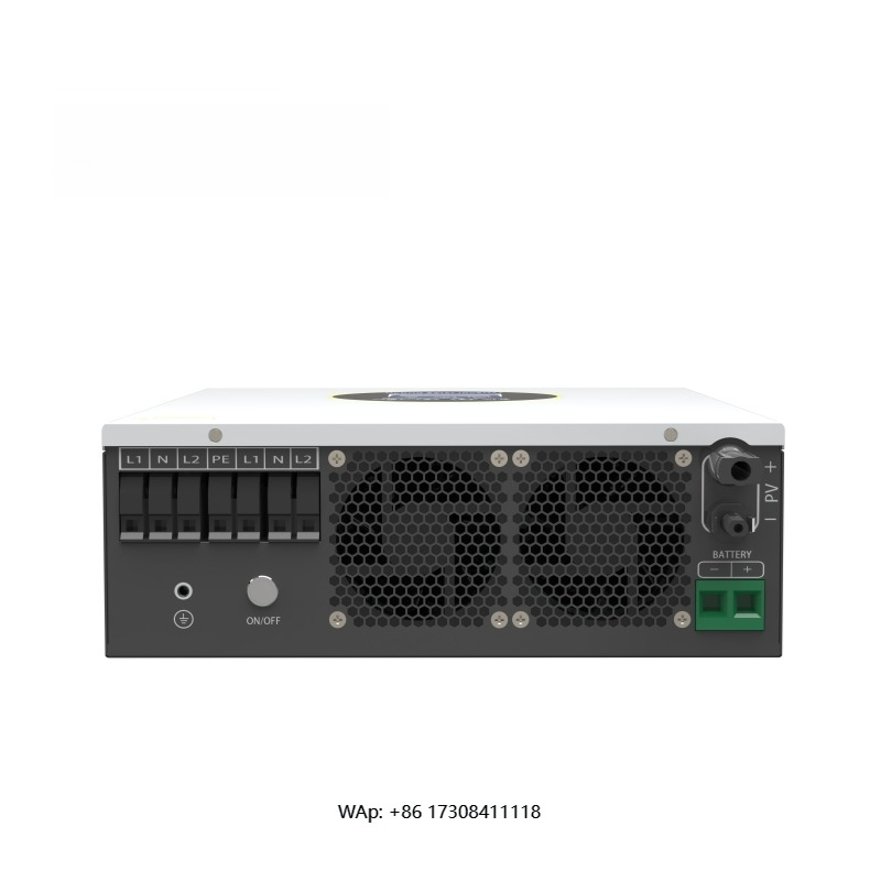 Hybrid Solar Inverter 5.5Kw Mppt 48V - อินเวอร์เตอร์พลังงานแสงอาทิตย์ความถี่สูง 48V 6.2KW 5.5kw รองรับแรงดันไฟฟ้าเข้ากว้าง อินเวอร์เตอร์พลังงานแสงอาทิตย์แบบไฮบริด