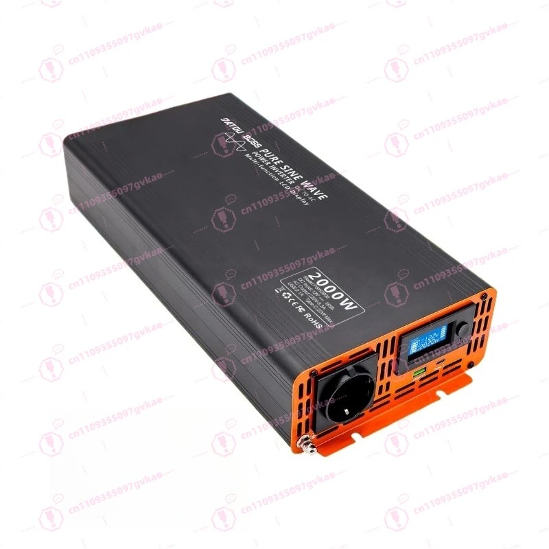 Power Inverter 12V 220V 4000W Continuous - อินเวอร์เตอร์พลังงานแสงอาทิตย์แบบออฟกริด คลื่นไซน์บริสุทธิ์ กำลังไฟฟ้าต่อเนื่อง 2000 วัตต์ แปลงไฟจากไฟฟ้ากระแสตรง