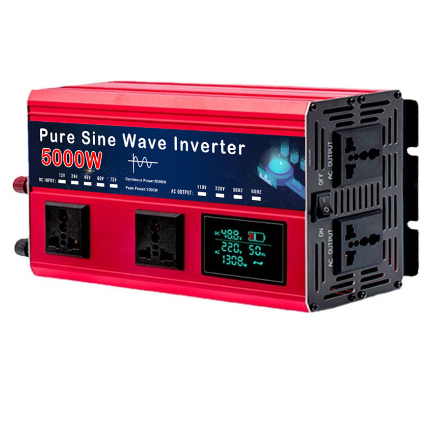 Pure Sine Wave Inverter 5000W 48V 220V - อินเวอร์เตอร์คลื่นไซน์บริสุทธิ์ 5000W สำหรับใช้ในบ้าน 12V 24V 48V