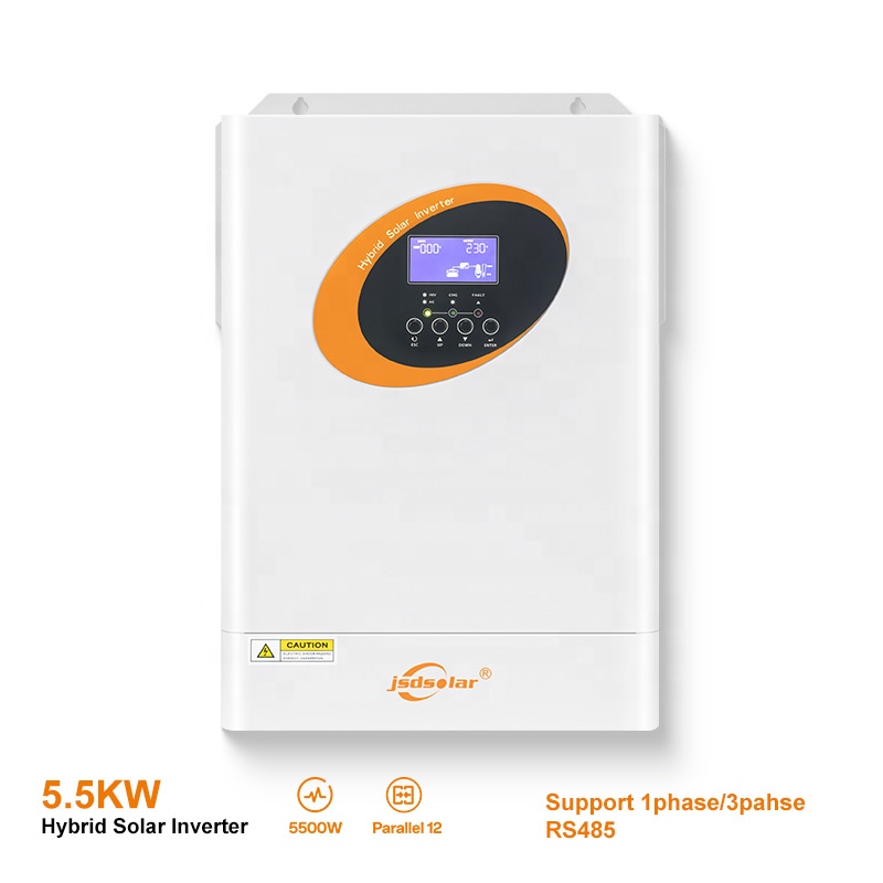 Hybrid Solar Inverter 5.5Kw Mppt 48V - อินเวอร์เตอร์พลังงานแสงอาทิตย์ไฮบริดแบบ Pure Sine Wave MPPT ขนาด