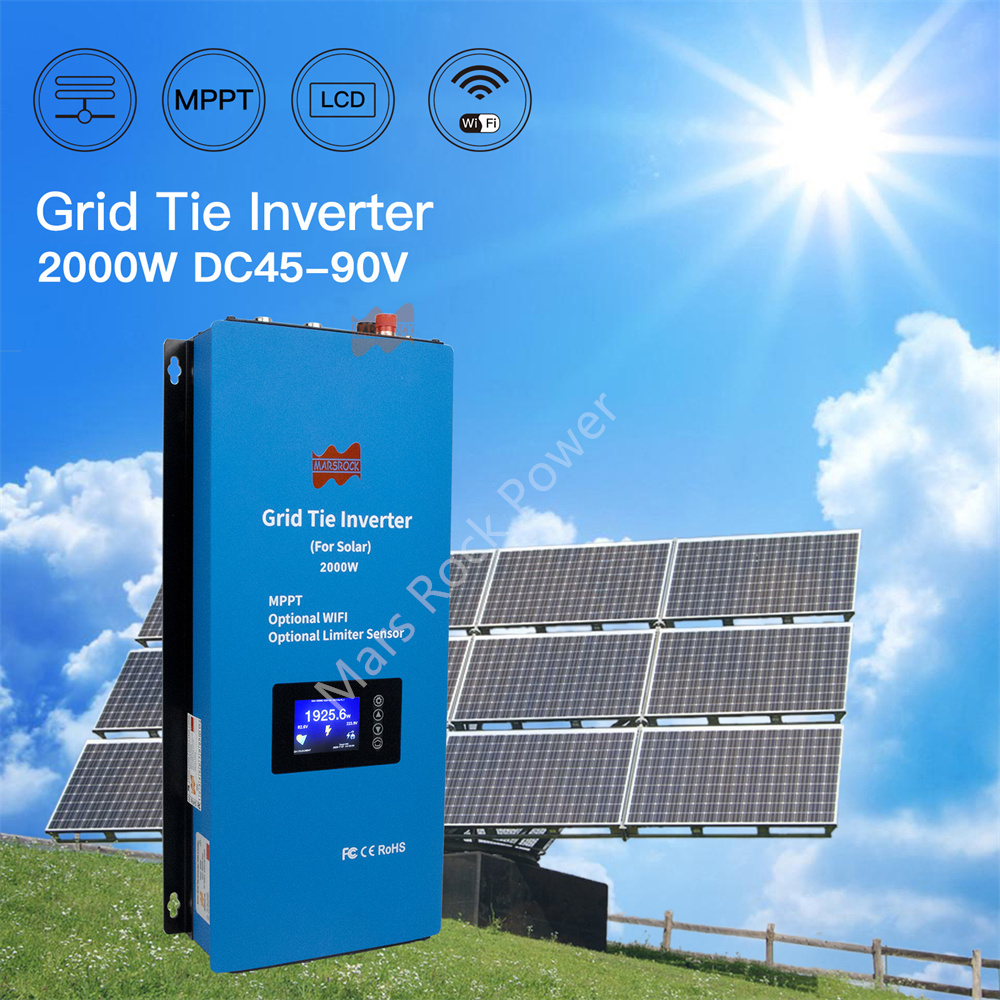 Grid Tie Inverter Limiter 2000W - อินเวอร์เตอร์โซลาร์เซลล์แบบเชื่อมต่อกริด 2000W DC48V เป็น AC230V 240V