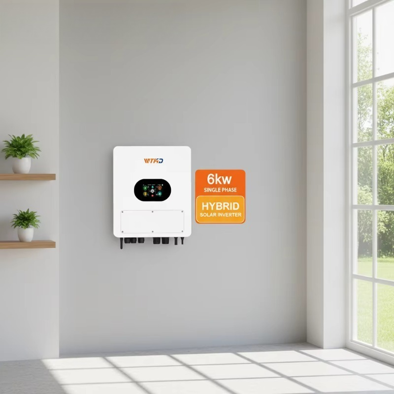 Off Grid Solar Inverter 48V 6000W - อินเวอร์เตอร์พลังงานแสงอาทิตย์แบบไฮบริด IP65 48V 6KW เฟสเดียว คลื่นไซน์บริสุทธิ์