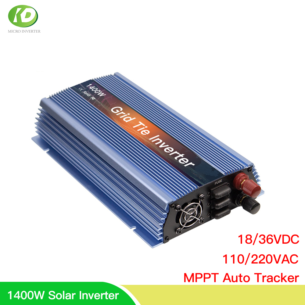 Micro Inverter 1400W Solar Grid Tie - 18V 24V 36V 1400W พลังงานแสงอาทิตย์บน Grid