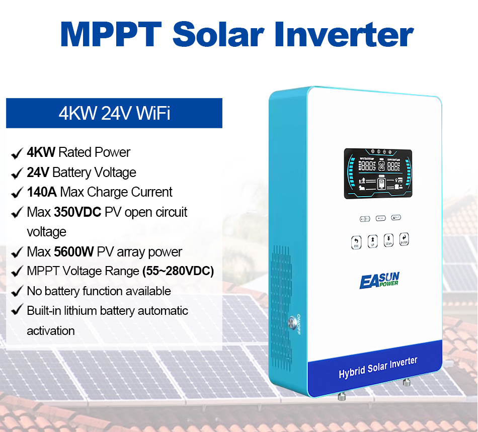 อินเวอร์เตอร์ EASUN POWER 4KW  - Grid Tie Inverter Limiter 2000W บทวิจารณ์และราคา