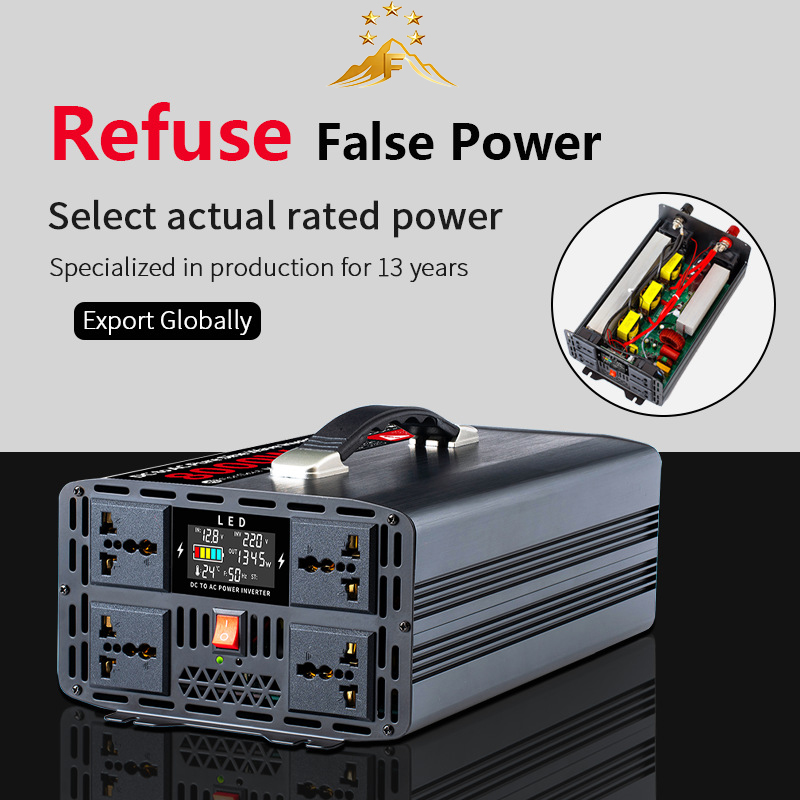 อินเวอร์เตอร์แบบพกพา Pure Sine - Pure Sine Wave Inverter 5000W 48V 220V บทวิจารณ์และราคา
