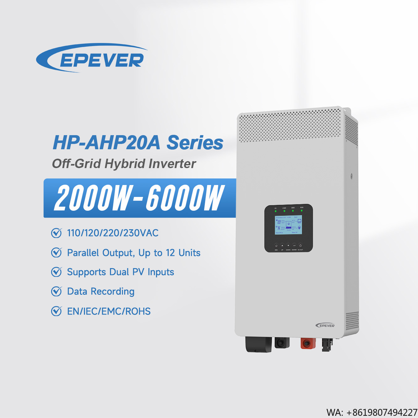 อินเวอร์เตอร์ Epever DC 24V 48 - Hybrid Solar Inverter 5.5Kw Mppt 48V บทวิจารณ์และราคา