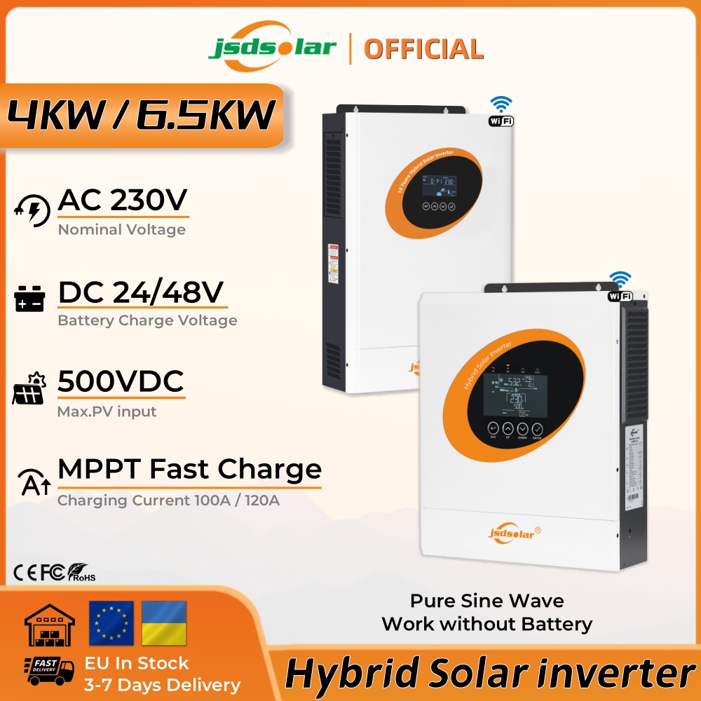 อินเวอร์เตอร์พลังงานแสงอาทิตย์ - Hybrid Solar Inverter 5.5Kw Mppt 48V บทวิจารณ์และราคา