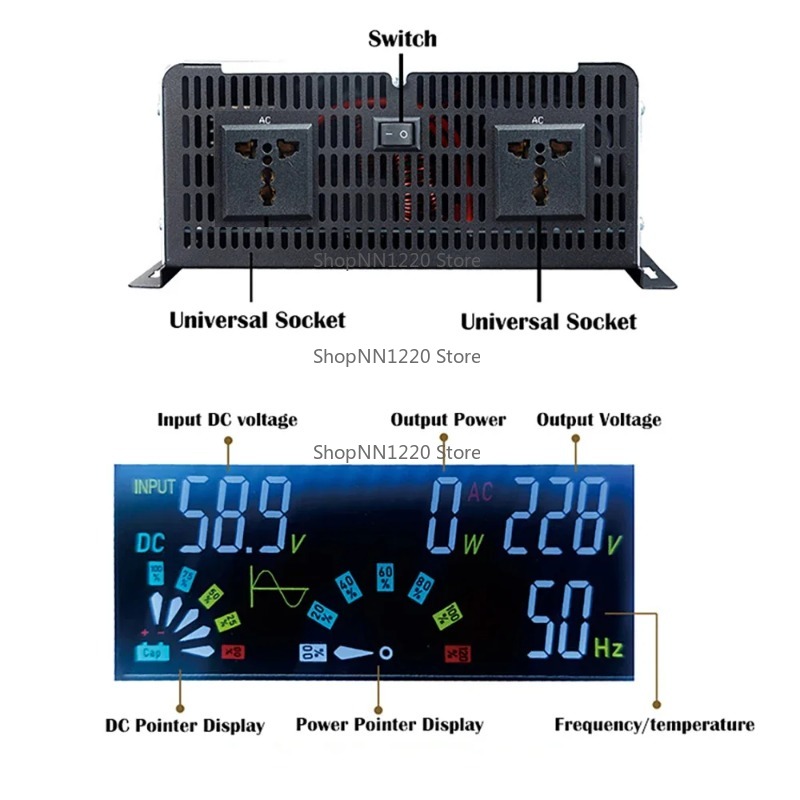 อินเวอร์เตอร์คลื่นไซน์บริสุทธิ - Off Grid Solar Inverter 48V 6000W บทวิจารณ์และราคา