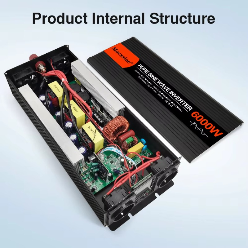 อินเวอร์เตอร์พลังงานแสงอาทิตย์ - Pure Sine Wave Inverter 5000W 48V 220V บทวิจารณ์และราคา