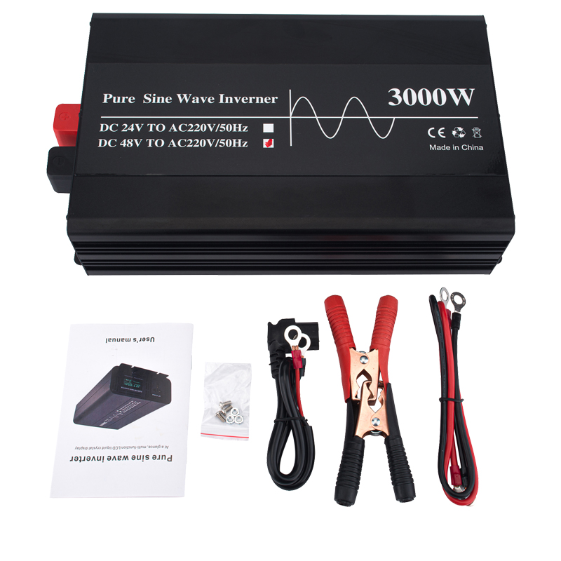 3000W 12V 24V 48V Off Grid Tie - Lifepo4 Solar Inverter 24V 3000W บทวิจารณ์และราคา