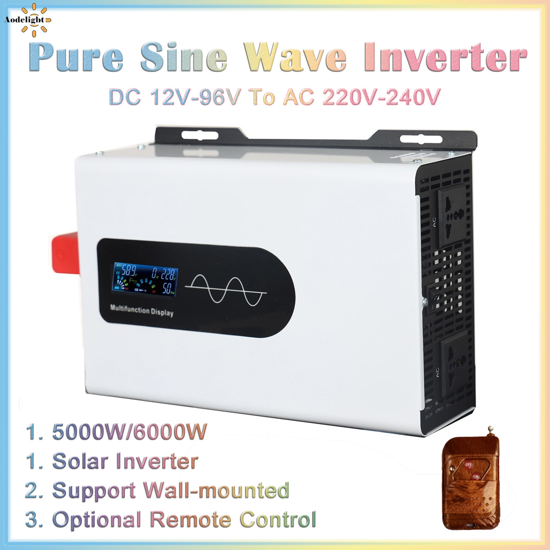 อินเวอร์เตอร์เพียวไซน์เวฟ12V 2 - Off Grid Solar Inverter 48V 6000W บทวิจารณ์และราคา