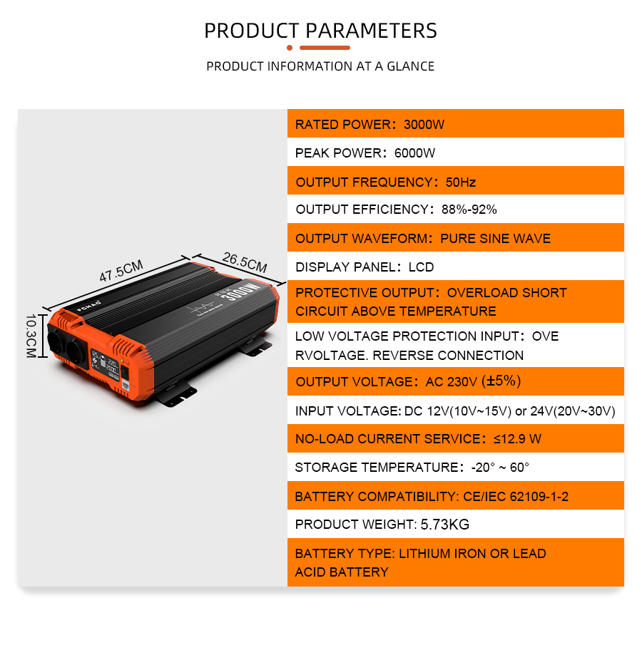 อินเวอร์เตอร์ Pure Sine Wave แ - Off Grid Solar Inverter 48V 6000W บทวิจารณ์และราคา