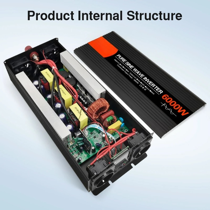 อินเวอร์เตอร์พลังงานแสงอาทิตย์ - Pure Sine Wave Inverter 5000W 48V 220V บทวิจารณ์และราคา