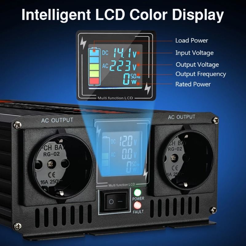 อินเวอร์เตอร์พลังงานแสงอาทิตย์ - Pure Sine Wave Inverter 5000W 48V 220V บทวิจารณ์และราคา
