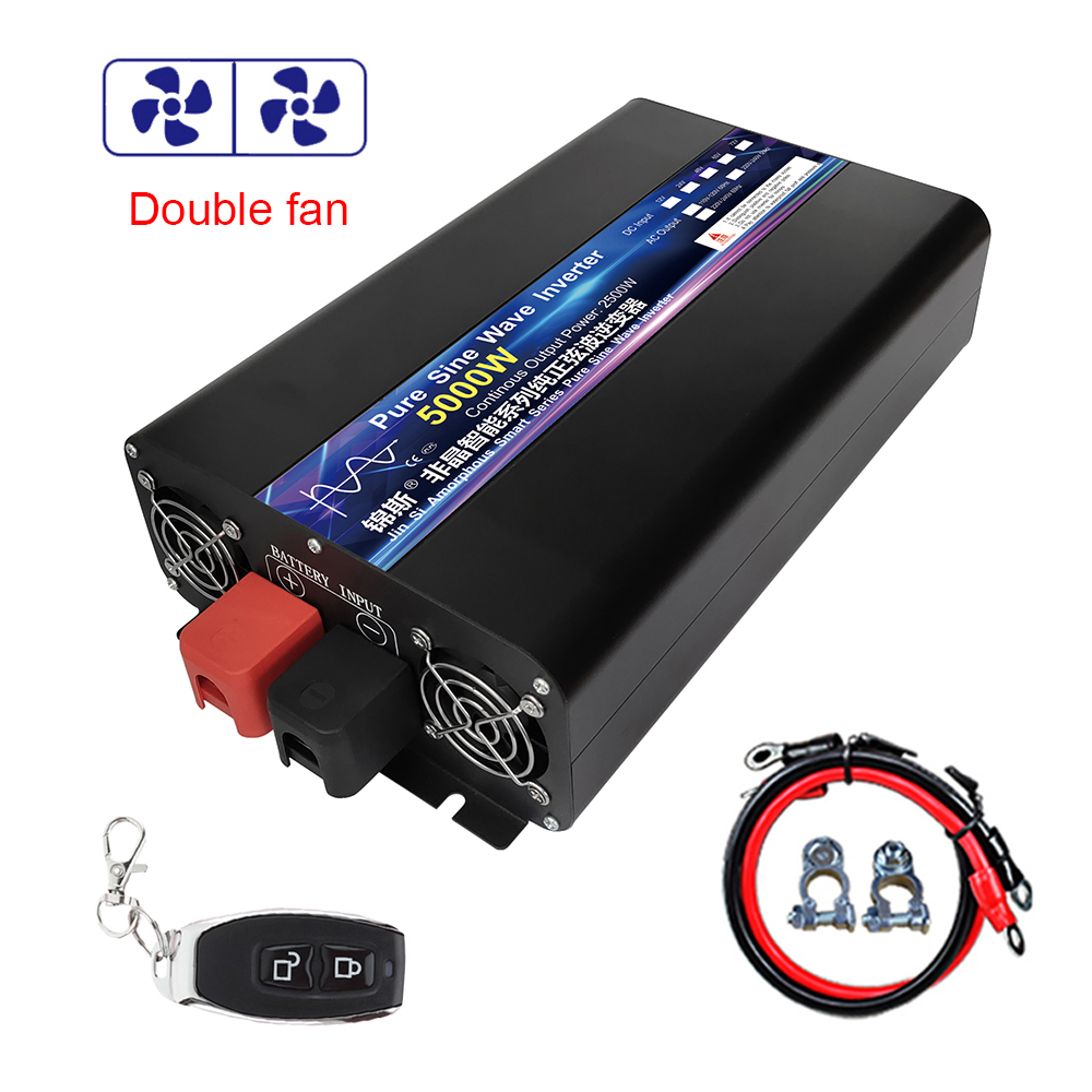 อินเวอร์เตอร์พลังงานคลื่นไซน์บ - Pure Sine Wave Inverter 5000W 48V 220V บทวิจารณ์และราคา