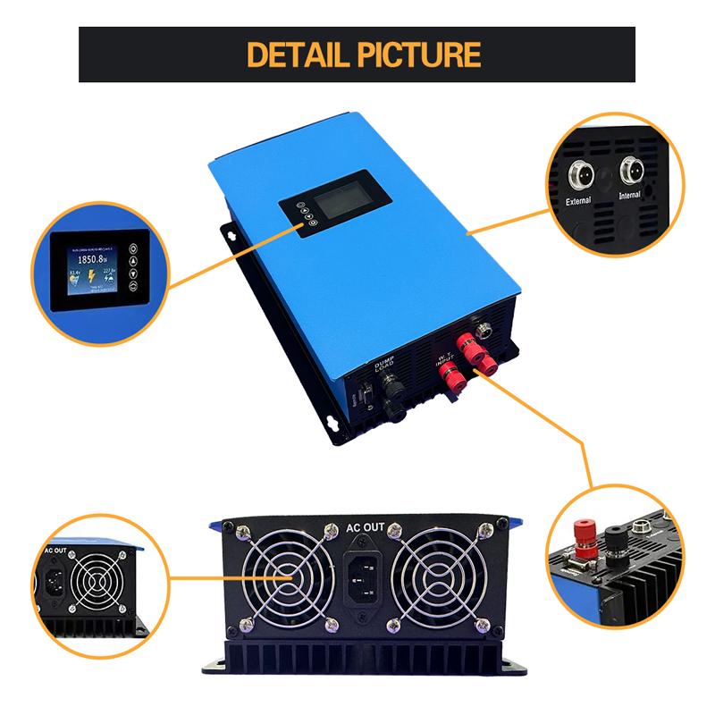 1000W 2000W Wind Power Grid Ti - Grid Tie Inverter Limiter 2000W บทวิจารณ์และราคา