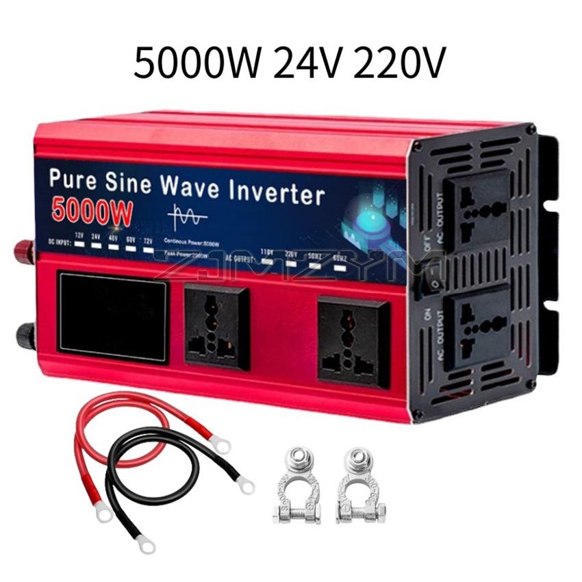 อินเวอร์เตอร์คลื่นไซน์บริสุทธิ - Pure Sine Wave Inverter 5000W 48V 220V บทวิจารณ์และราคา