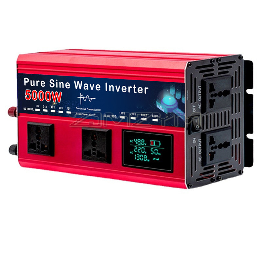 อินเวอร์เตอร์คลื่นไซน์บริสุทธิ - Pure Sine Wave Inverter 5000W 48V 220V บทวิจารณ์และราคา