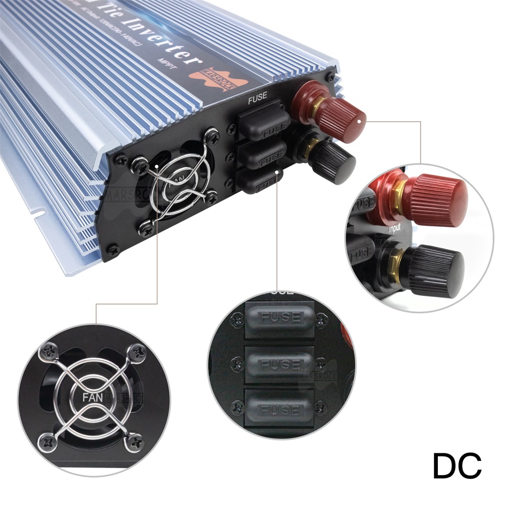 อินเวอร์เตอร์ไมโครโซลาร์แบบเชื - Micro Inverter 1400W Solar Grid Tie บทวิจารณ์และราคา