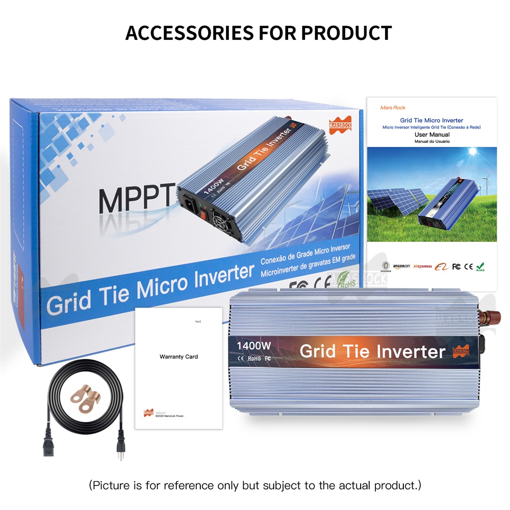 อินเวอร์เตอร์ไมโครโซลาร์แบบเชื - Micro Inverter 1400W Solar Grid Tie บทวิจารณ์และราคา