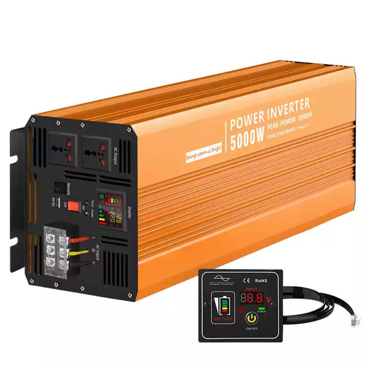 อินเวอร์เตอร์พลังงานแสงอาทิตย์ - Pure Sine Wave Inverter 5000W 48V 220V บทวิจารณ์และราคา
