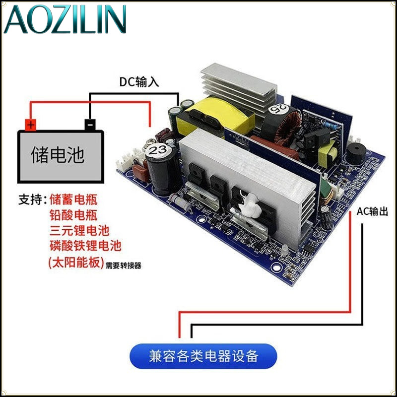 AOZILIN โมดูลอินเวอร์เตอร์เพีย - Pure Sine Wave Inverter Board 24V 48V บทวิจารณ์และราคา