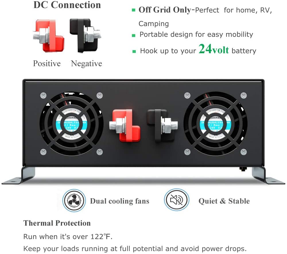 Pure Sine Waveอินเวอร์เตอร์300 - Inverter Pure Sine Wave 60Hz 120V 3000W บทวิจารณ์และราคา
