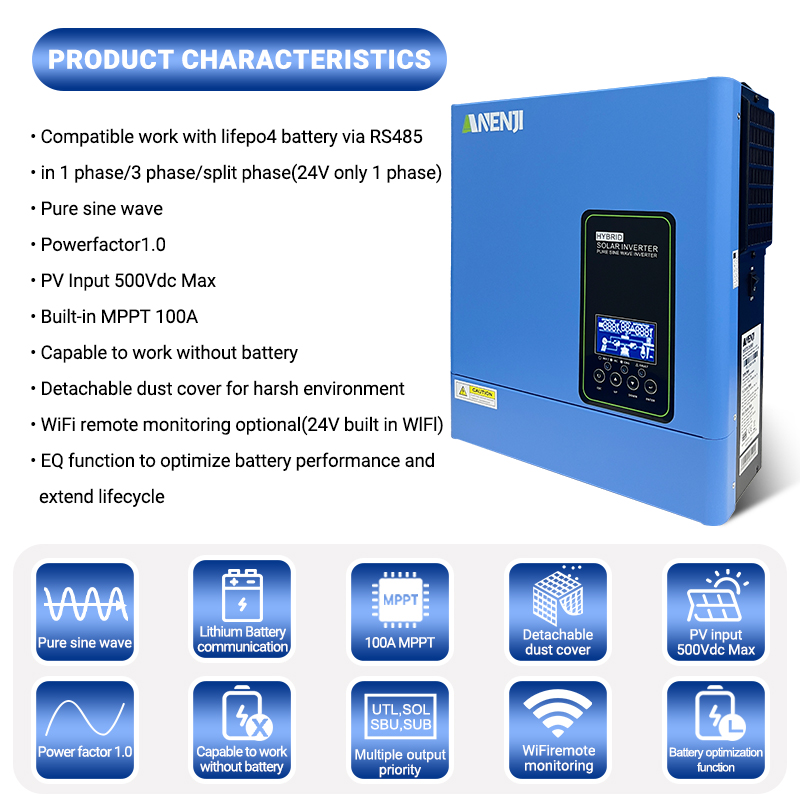 อินเวอร์เตอร์พลังงานแสงอาทิตย์ - Inverter Pure Sine Wave 60Hz 120V 3000W บทวิจารณ์และราคา