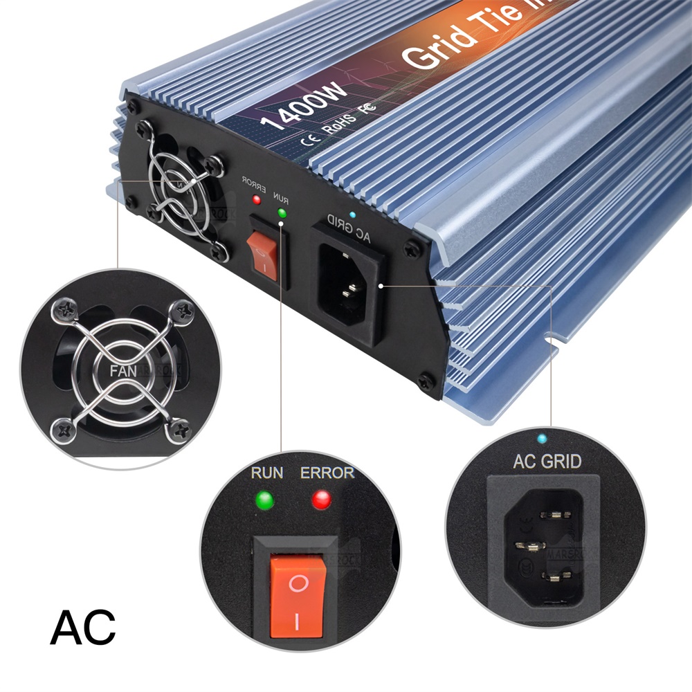 18V 24V 36V 1400W พลังงานแสงอา - Micro Inverter 1400W Solar Grid Tie บทวิจารณ์และราคา